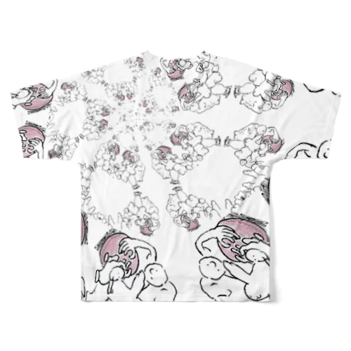 胴上げ危ないからバランスボール敷く All-Over Print T-Shirt