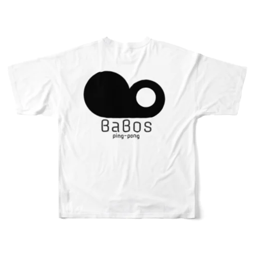 BaBos ping-pong フルグラフィックTシャツ