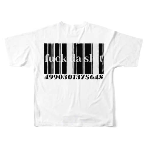 barcode フルグラフィックTシャツ