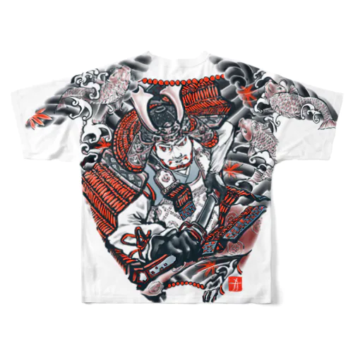 大江山　白 All-Over Print T-Shirt