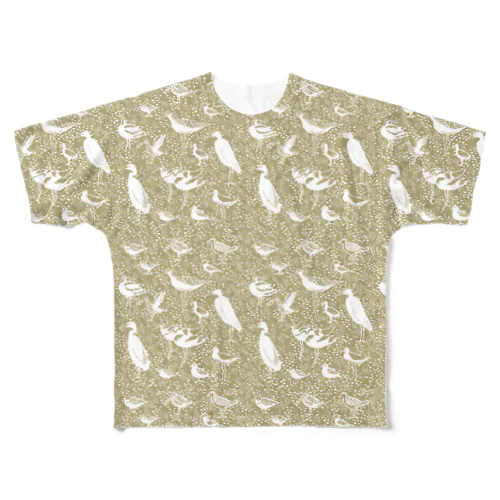 シギチ2　ベージュ系 All-Over Print T-Shirt