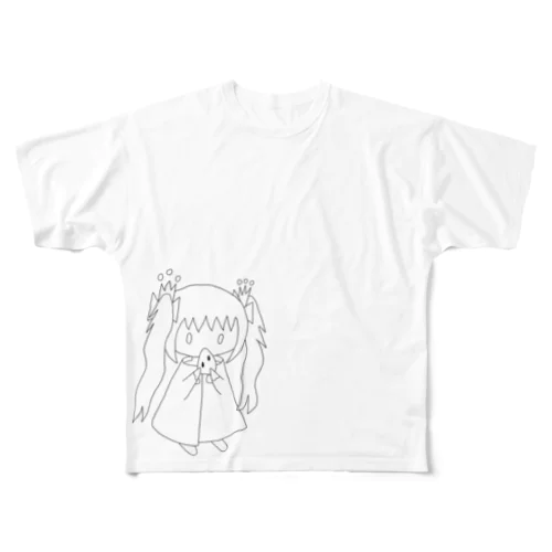 ゆるゆるゆぅちゃんver.スイカもぐもぐ フルグラフィックTシャツ