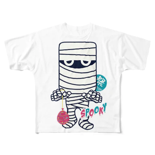 夏祭り帰りのミイラ男 All-Over Print T-Shirt