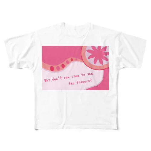 Flowers フルグラフィックTシャツ