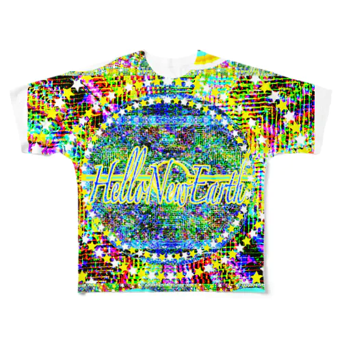 🎉Hello New Earth 🌎 All-Over Print T-Shirt