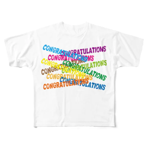 CONGRATULATIONS フルグラフィックTシャツ