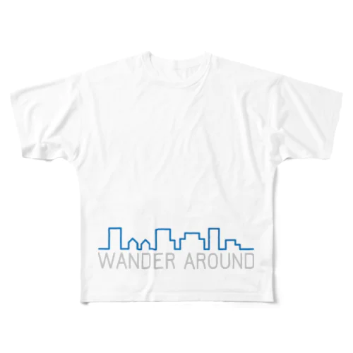 WANDER AROUND フルグラフィックTシャツ