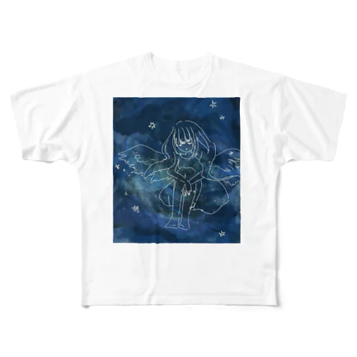 夜空 フルグラフィックTシャツ