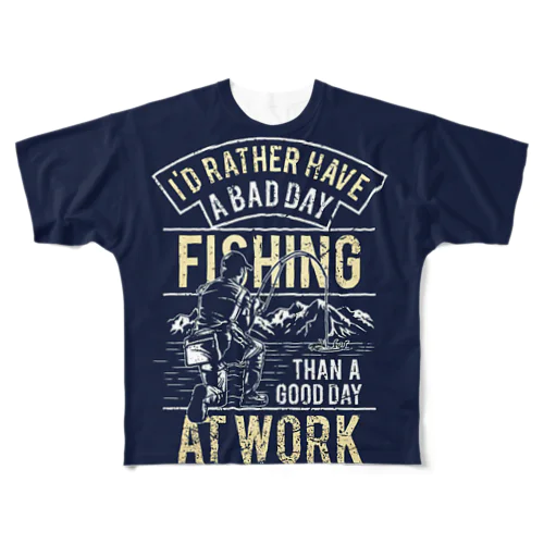 FISHING AT WORK フルグラフィックTシャツ