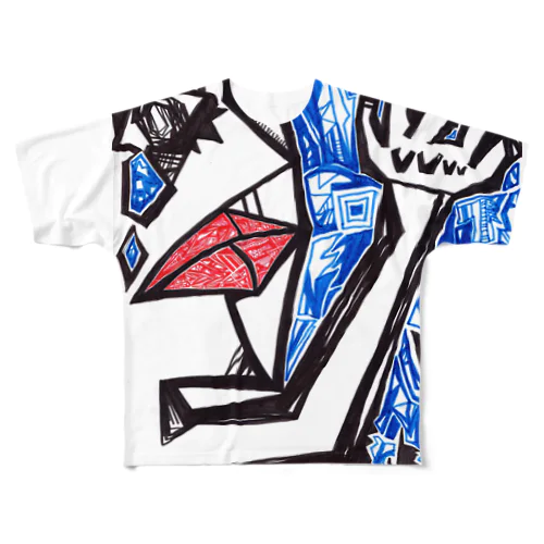 もがき All-Over Print T-Shirt