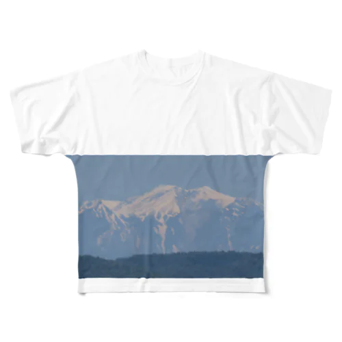 雪山0512横 フルグラフィックTシャツ