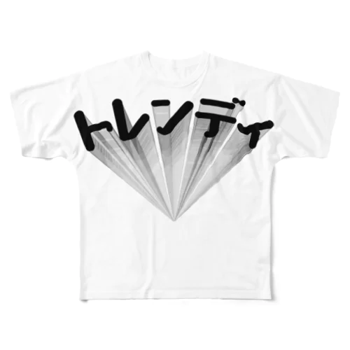 トレンディ All-Over Print T-Shirt