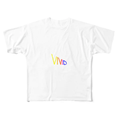 ビビッとvivid All-Over Print T-Shirt