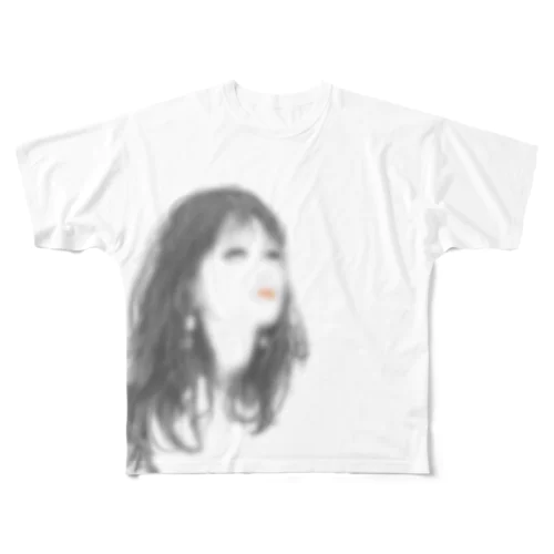 遠目美人 フルグラフィックTシャツ