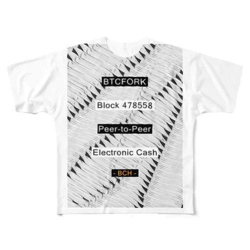 BTCFORK フルグラフィックTシャツ