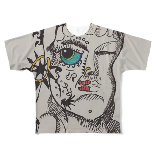 仏の心も…ナンダッケ？ All-Over Print T-Shirt