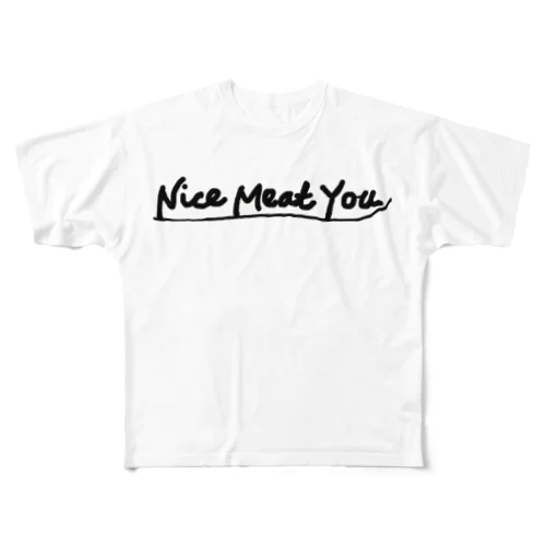 Nice Meat You L フルグラフィックTシャツ