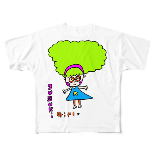 すずきガール 3 フルグラフィックTシャツ