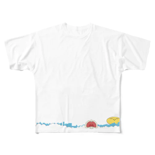 お天気にさけぼう All-Over Print T-Shirt