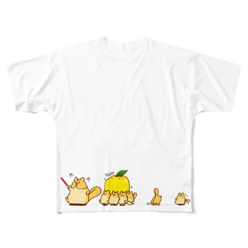 ももんがもん(柚子) フルグラフィックTシャツ