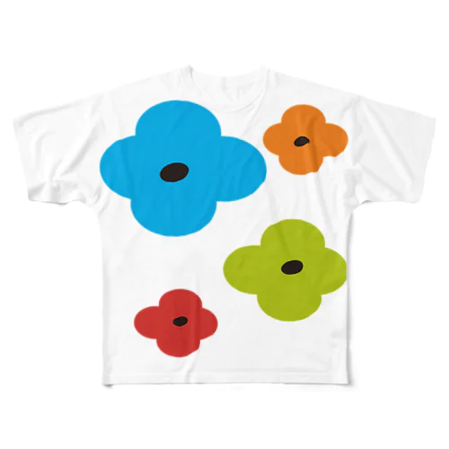 flower フルグラフィックTシャツ