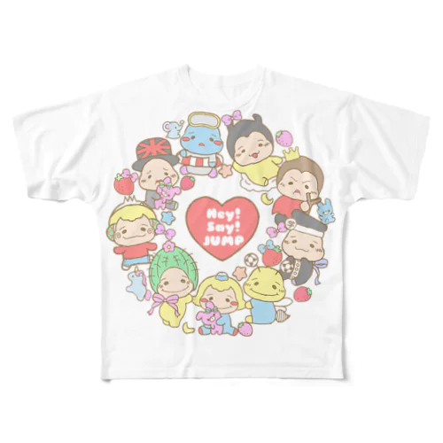 ぐるぐる★ぷぅちゃん フルグラフィックTシャツ