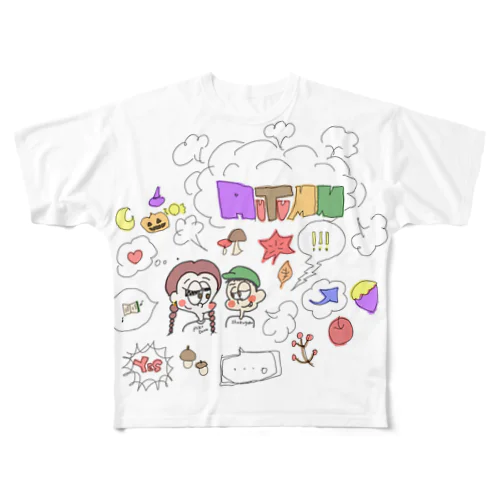 GIRL&BOY AUTUMN Ver. フルグラフィックTシャツ