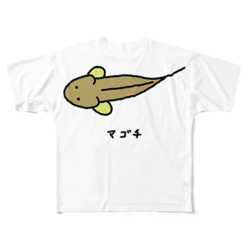 【魚シリーズ】マゴチ♪横♪221019 フルグラフィックTシャツ