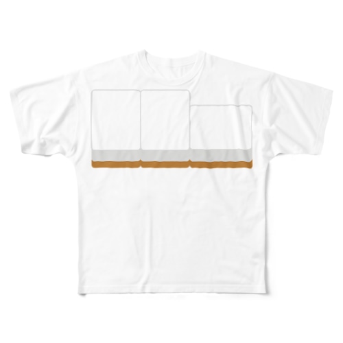 右から白ポン ( 麻雀グッズ ) All-Over Print T-Shirt