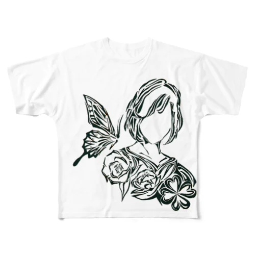 花嫁（トライバル） All-Over Print T-Shirt