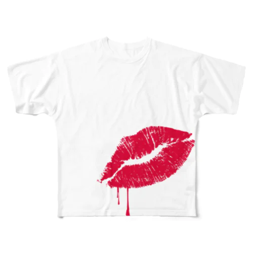 a Kiss All-Over Print T-Shirt