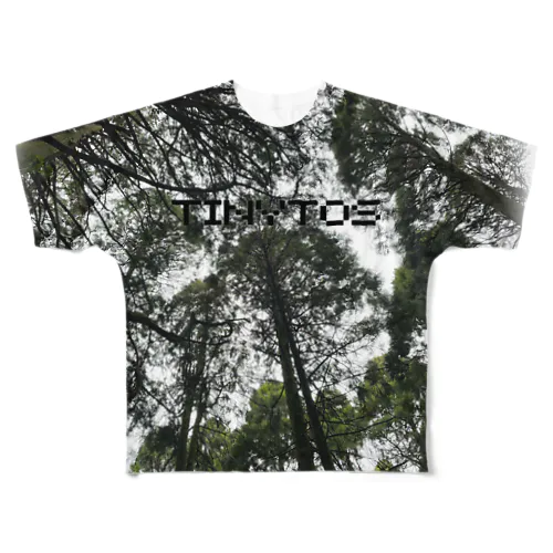 TINYTOS  forest bathing  full printttttttt フルグラフィックTシャツ