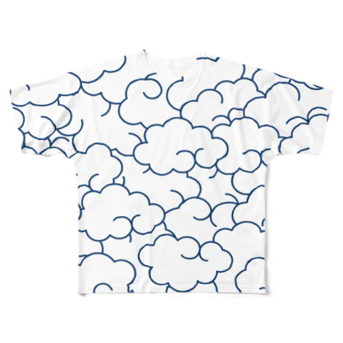 もくもくの雲 All-Over Print T-Shirt