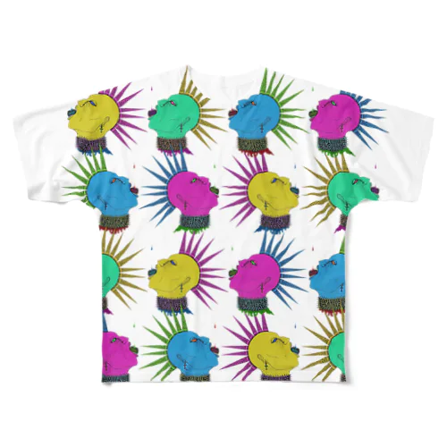 poppunk01 フルグラフィックTシャツ