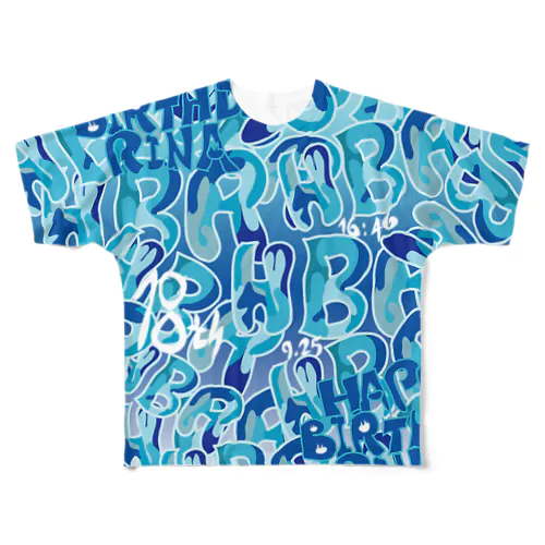 18th記念Tシャツ All-Over Print T-Shirt