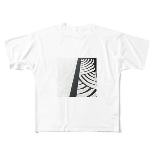 欄干の影 All-Over Print T-Shirt