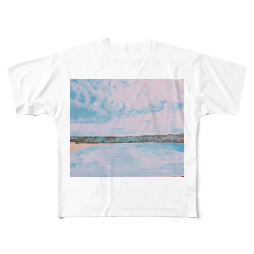 青空 All-Over Print T-Shirt