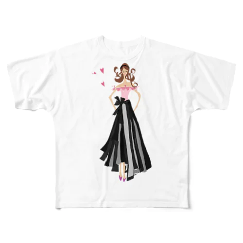 プリンセス  All-Over Print T-Shirt