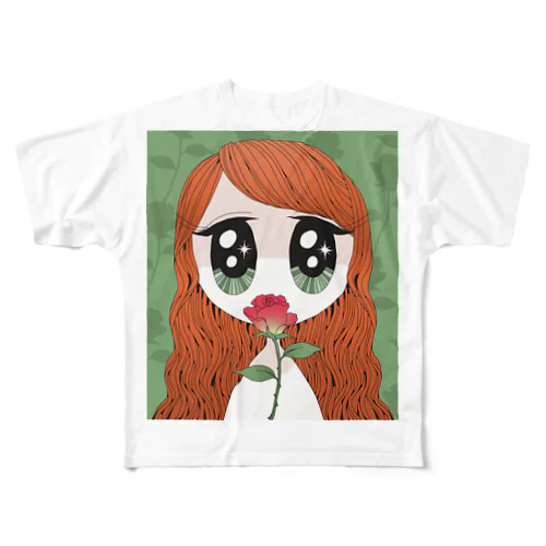 Roseちゃん All-Over Print T-Shirt