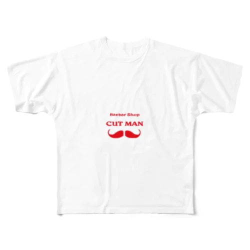 CUTMAN  LOGO All-Over Print T-Shirt