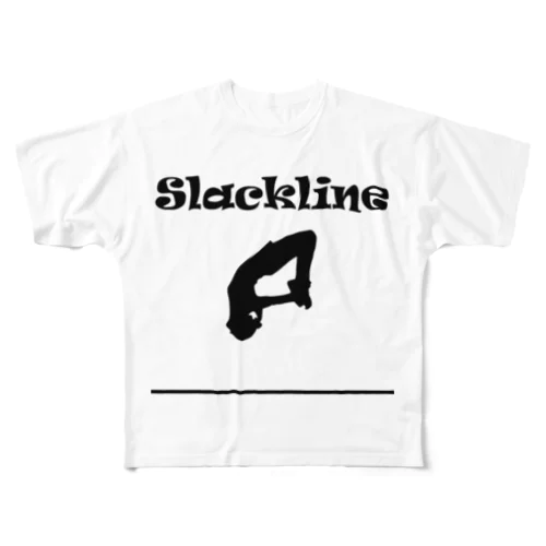 スラックライン(フリップ) All-Over Print T-Shirt