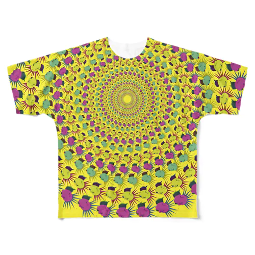 punk circle All-Over Print T-Shirt