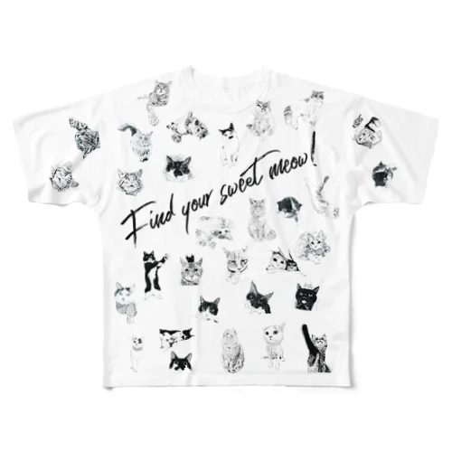 Find Your Sweet Meow ! All-Over Print T-Shirt