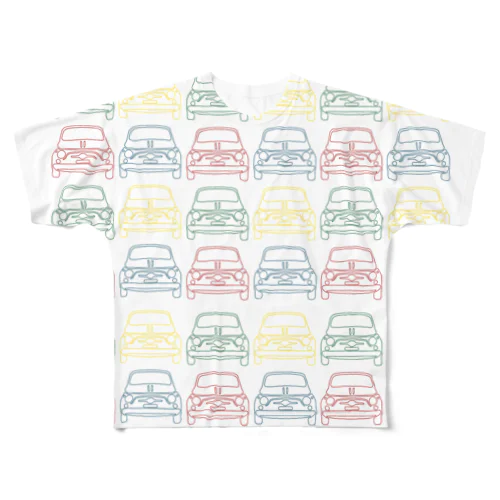 FIAT500 フルグラフィックTシャツ