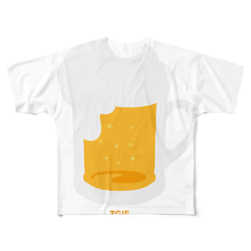 BEER (TGIF) フルグラフィックTシャツ