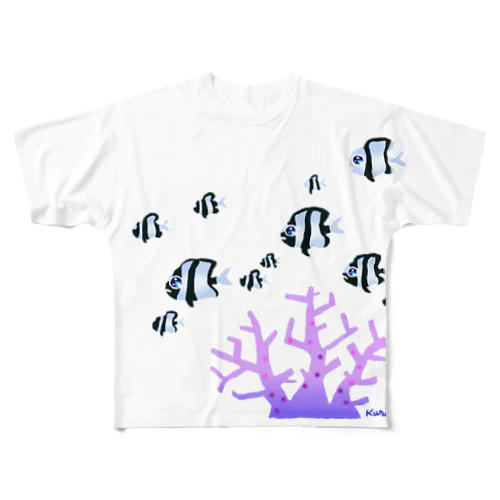 いろいろリュウキュウスズメダイ All-Over Print T-Shirt