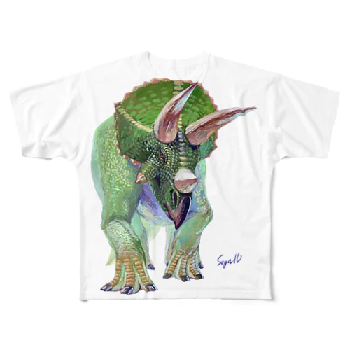 Triceratops フルグラフィックTシャツ