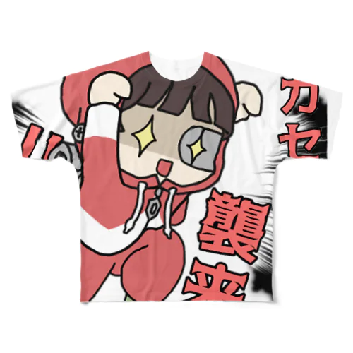 メカ節子襲来 フルグラフィックTシャツ