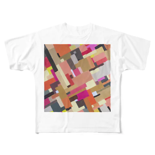 Aggregation All-Over Print T-Shirt