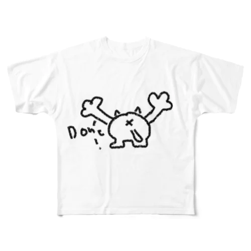 nyanyaちゃん　don't フルグラフィックTシャツ